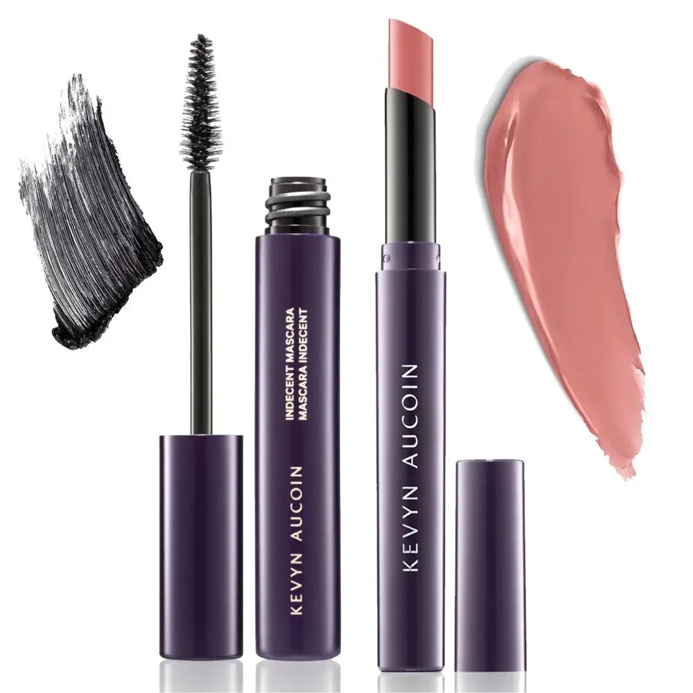 NIB Kevin Aucoin Bundle: Mascara in Black & Cream Lipstick in Modern Love